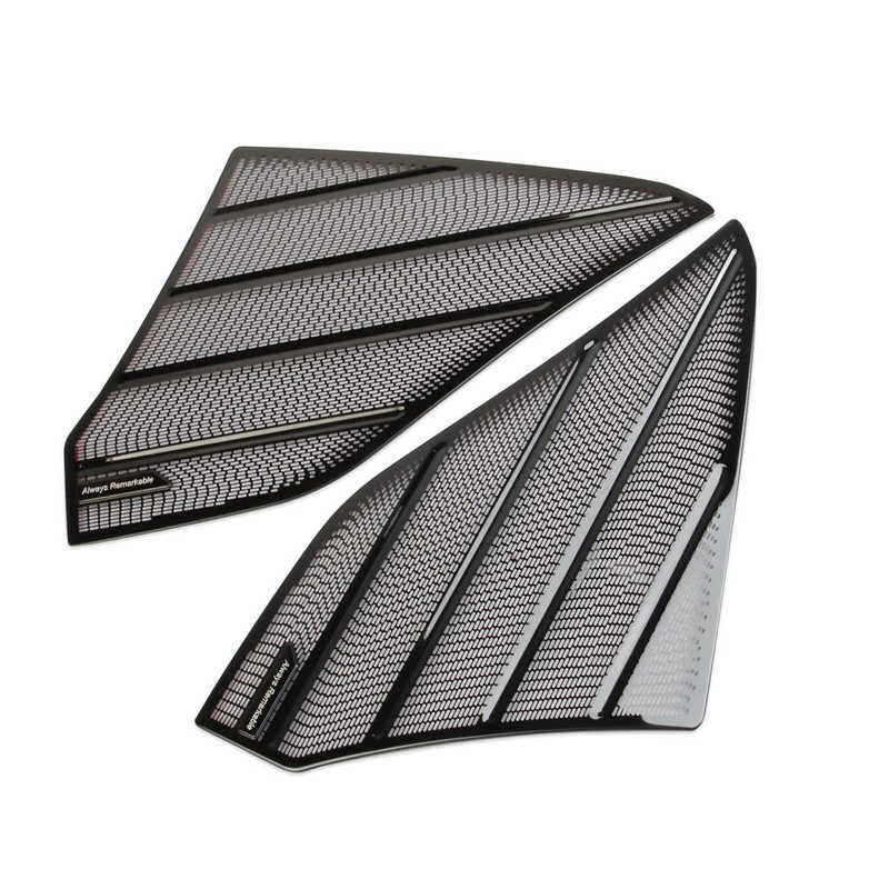 Korlot Black Stainless Steel Interior Audio Speaker Cover Decorative Trim