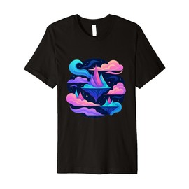 Dreamlike Abstract Landscape Design for Dreamers Premium T-Shirt