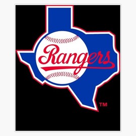 Rangers Texas Bumper Sticker Vinyl Decal 5"
