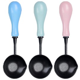 Set of 3 Sealing Wax Spoons Sealing Wax Melting Tool for Sealing Stamp Retro Sucele Stamp Envelopes DIY (Macaron)