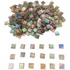 500 g Ice Jade Mosaic Tiles, 1.5 cm, Square Glass