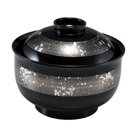 Fukui Craft 33710650 Heat Resistant Lily Shaped Suction Bowl Silver Belt Silver Foil