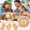 Crethinkaty Cat Cookie Cutters Set-8 Plastic Cookie Cutter Stamp- Cat