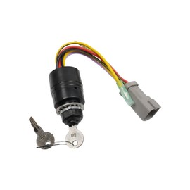 JadeBirch 129572 Ignition Switch with 2 Keys Compatible with Tracker Boats 3 Position 6 Wire Connectors
