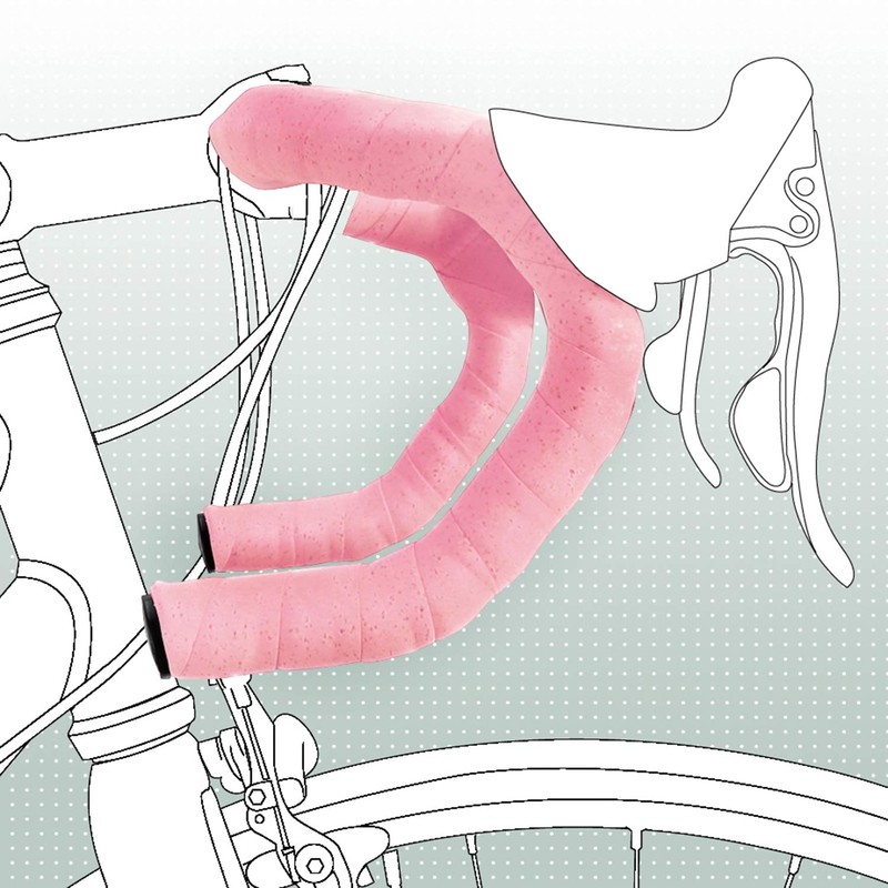 Bike Ribbon Unisex Lenkerband Cork Plus, Pink, 46 cm