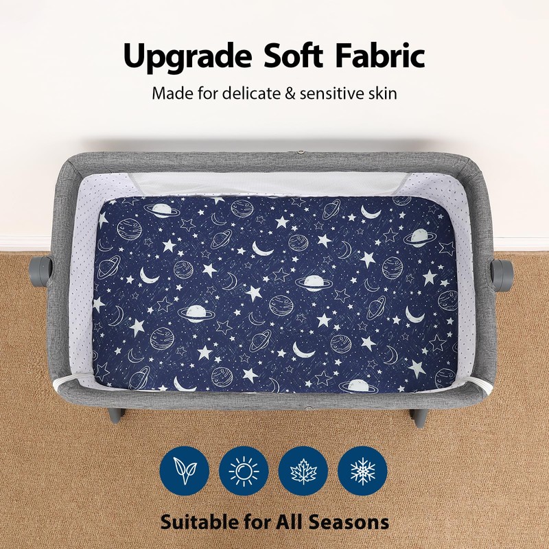 Unnivoll Next to Me Crib Sheets 51 x 85 cm