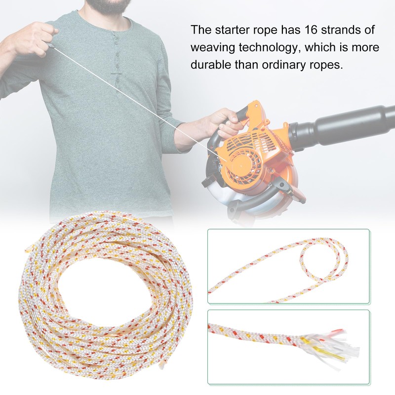 M METERXITY Recoil Starter Rope Pull Cord 3mm 10m Pull