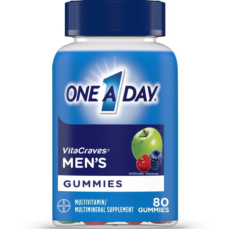 One A Day Men's Multivitamin Gummies, Multivitamins for Men, 80