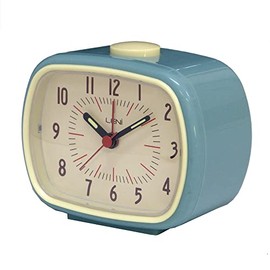 Leni 62020SBL Retro Alarm Clock Smokey Blue