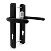 TSS Black UPVC Door Handle Pair Set, 92mm PZ (Centres),