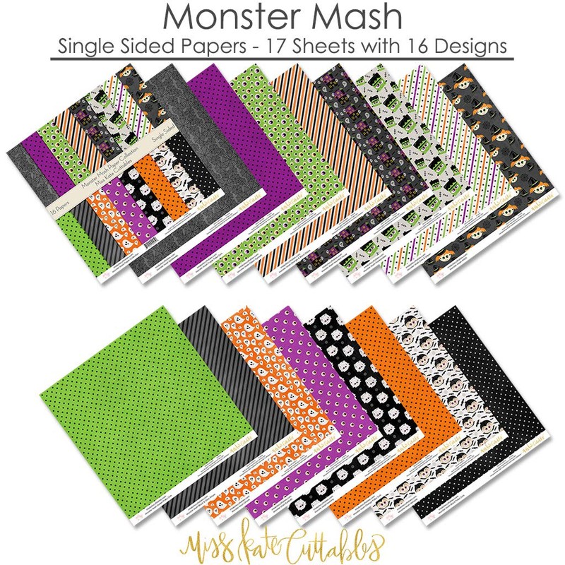 Pattern Paper Pack - Monster Mash - Scrapbook Premium Specialty