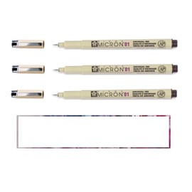 Sakura Pigma Micron 7 + 1 PN Fineliner Brush Pack of 6