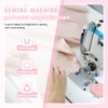Pcmursal 4 Pieces Magnetic Seam Guide for Sewing Machine, Upgraded