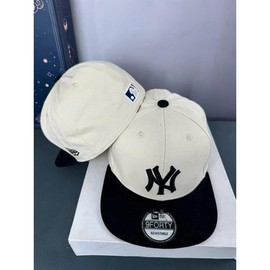 Red NY Color-Blocked Baseball Caps - Unisex L/A & N/Y Design, European Charm, 100% Cotton, Lightweight & Comfortable Headwear:_37