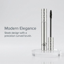 Slender Curl Styling Mascara Black - Waterproof Lengthening Volumising Formula for Thinning Eyelashes, Smudge-Proof Gentle on Sensitive Eyes & Mature Skin, Curved Brush