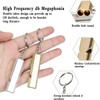 2 Pieces Emergency Whistle Outdoor Survival Safety Whistle Metal Keychain