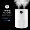 TREVA Portable Cool Mist Humidifier 2 Liter Capacity Rechargeable Battery