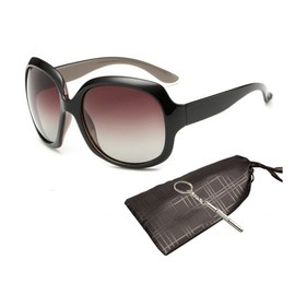 OYMI Oversized Women's Polarised Sunglasses Fashion Eyewear UV400 (Coffee)