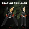 NickyPicky Secateurs Heavy Duty- Precise Pruning Power with Bypass Titanium,