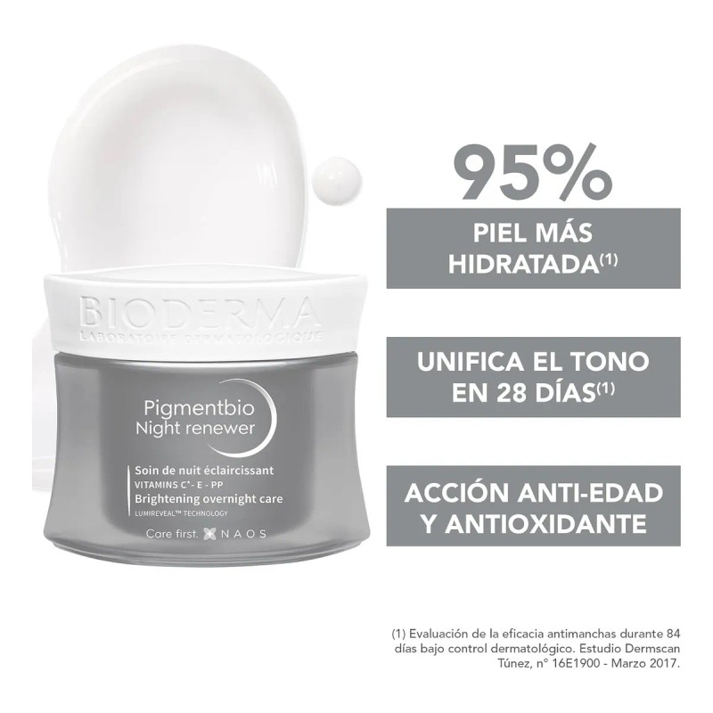 Bioderma Pigmentbio Night Renewer Anti Manchas Facial 50ml