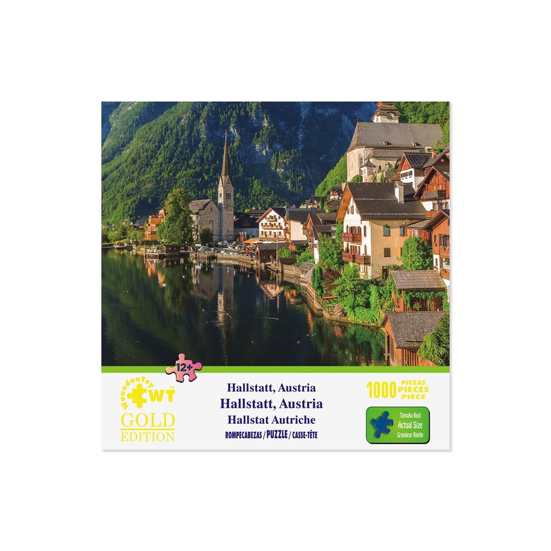 Jigsaw Puzzle 1,000 Piece Puzzle Hallstat, Austria Gold Edition