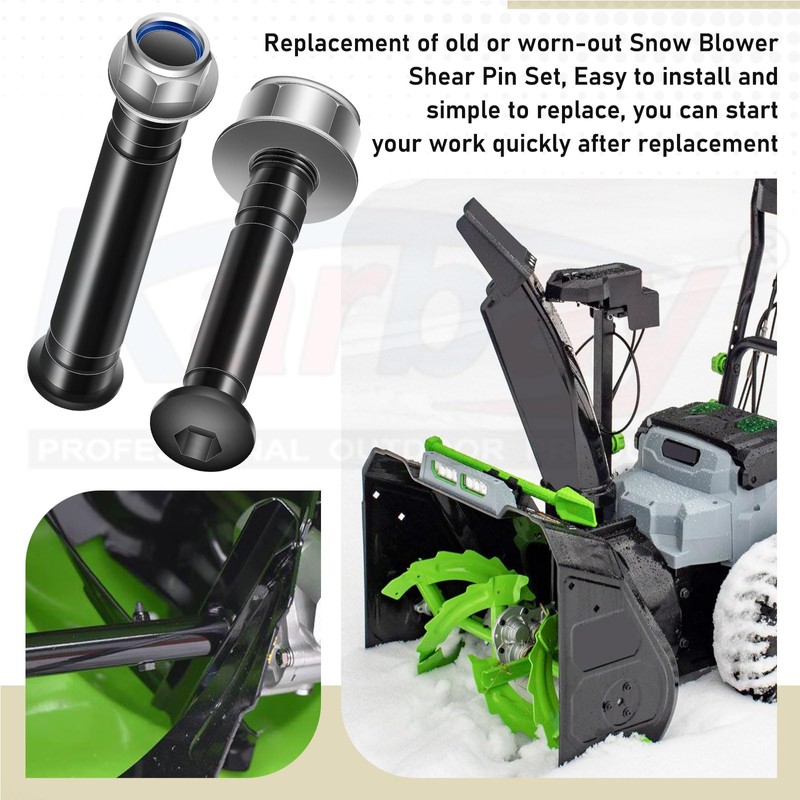 ASP2400D 2-Stage Snow Blower Shear Pin Set Compatible with EGO