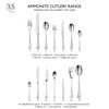 Robert Welch Ammonite Bright Cutlery Coffee/Espresso Spoon, Set of 8.