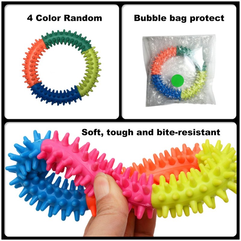 Rubber Dog Chew Toy - Exercises Teeth Jaws - Design
