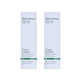 Blanc Nature Snail Trace Cream 60ml x 2 / 블랑네이처 달팽이 흔적 크림 60ml 2개