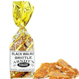 Brittle (set of 4 bags) 6 oz. per bag Homemade Arndts Fudgery DBA The Amish-Buggy (Black Walnut Brittle (4 Bags))