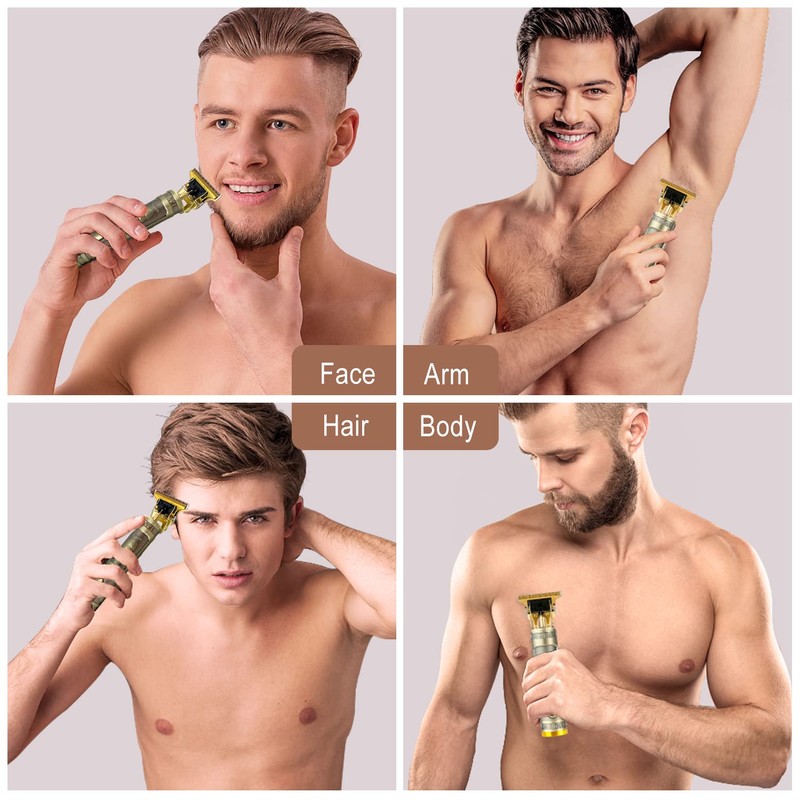 BTRICL Cordless Hair & Beard Trimmer with 4 Guide Combs,Rechargeable