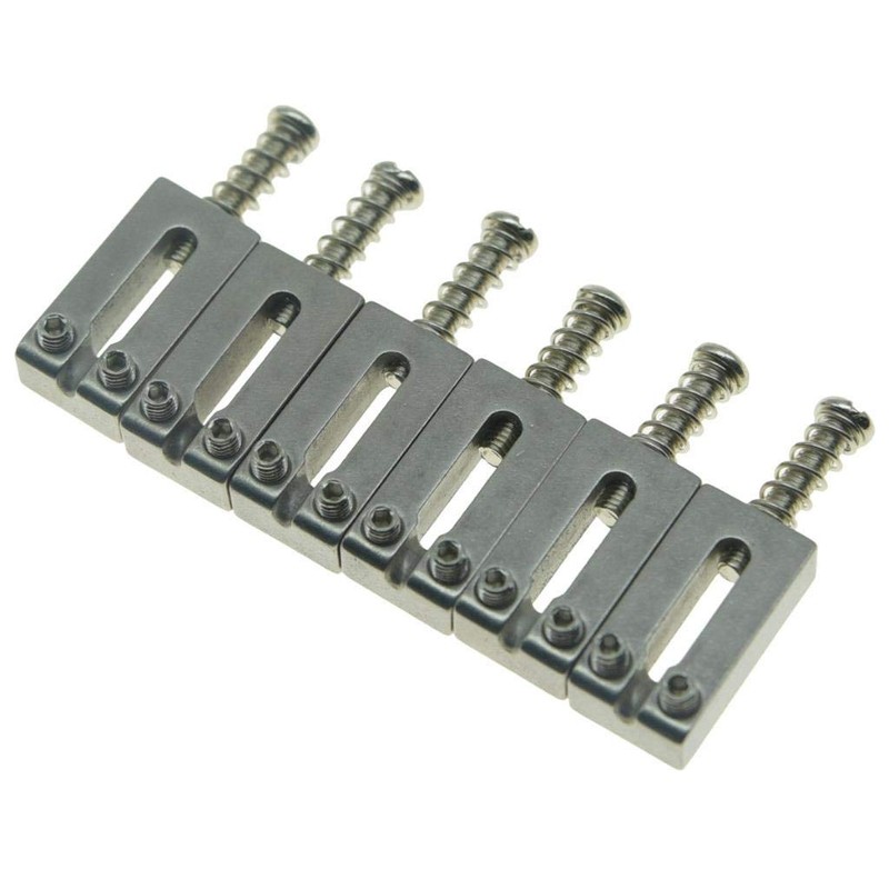 Dopro Set of 6 Stainless Steel Saddle Guitar Bridge Saddle