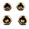 EFGTEK 4 Pack Inner Diameter 2.5 cm Garden Brass Hose