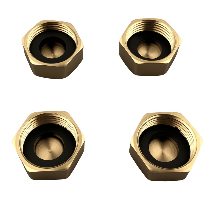 EFGTEK 4 Pack Inner Diameter 2.5 cm Garden Brass Hose