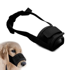 AOEVUIR 1 x Muzzle for Dogs with Short Snout Muzzle for Small and Medium Dogs Soft Muzzle Against Biting and Barking Dog Muzzle for Chihuahua Hiromi Shih Tzu Snout Circumference 15-21 cm