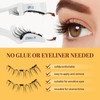 Cils Magnetique,Faux Cils Magnetique Naturel Réutilisables avec Applicateur, Aucune Colle