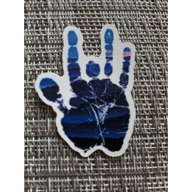 Grateful Dead / Jerry Garcia / Dead & Co. Blue Hand Vinyl Sticker