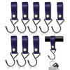Modixun 8 Pieces Leather S Hooks, Metal S Shaped Hanging