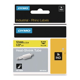 Dymo 18443 - IND Vinyl Labels 18443 9mm White Vinyl Tape - S0718580