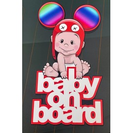 Avery Vinyl Deadmau5 Baby on Board Sticker - Electronic Music Cute Baby Decal