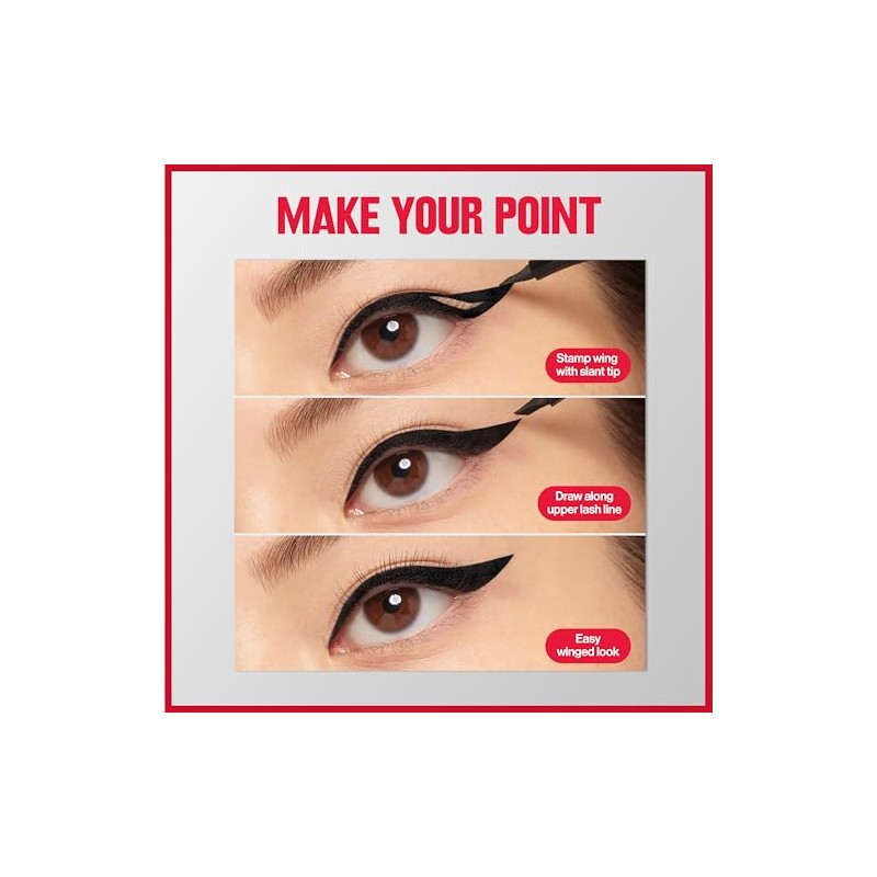 Revlon ColorStay Liquid Eye Pen Triple Edge, Blackest Black, 14