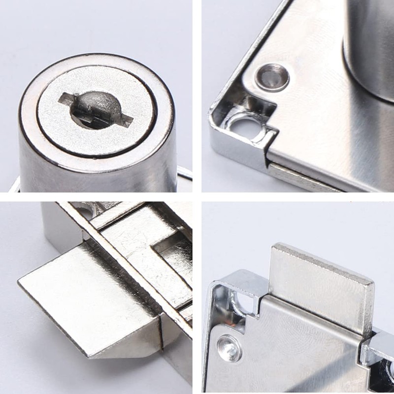 Drawer Lock, Security Cabinet Lock, with Key Different Cupboard Lock,