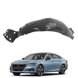 ECOTRIC Front Left Fender Liner Compatible with 2018-2022 Honda Accord Sedan Replace for 74150TVAA00 HO1248180 Inner Wheel Liner Splash Driver Side