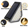 4-Pack Solar Stair Lights for Outdoor Steps – Warm White