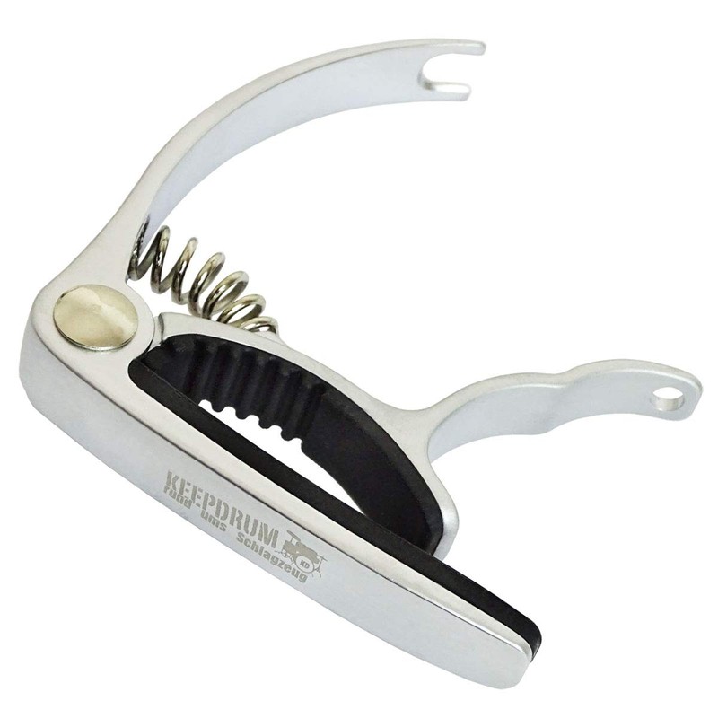 keepdrum Capo Capo for Acoustic Guitar and Electric Guitar Silver