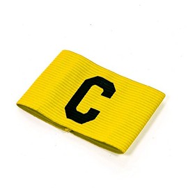 Precision Training Unisex-youth Precision Big C CaPTains Armband, Yellow, Junior,White