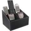 KINGFOM Remote Control Organiser, 3 Compartments TV Remote Holder (Black)