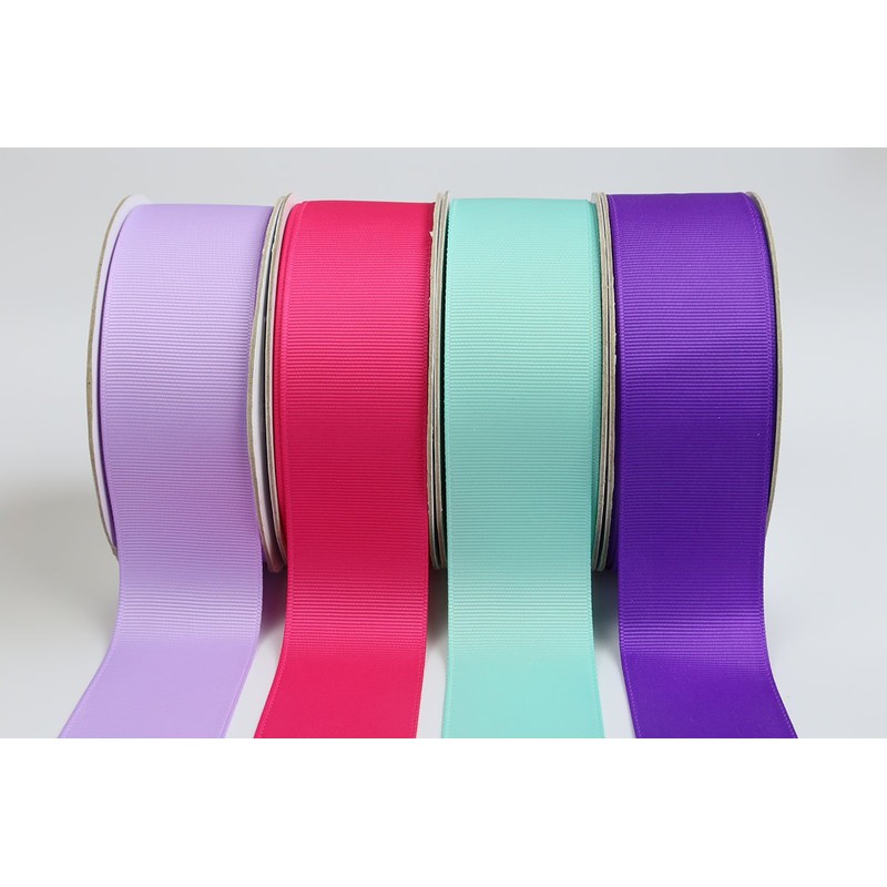 ABCD IDECOR 1.5" Wide Solid Grosgrain Ribbon 25 Yards (176-Fuchsia,