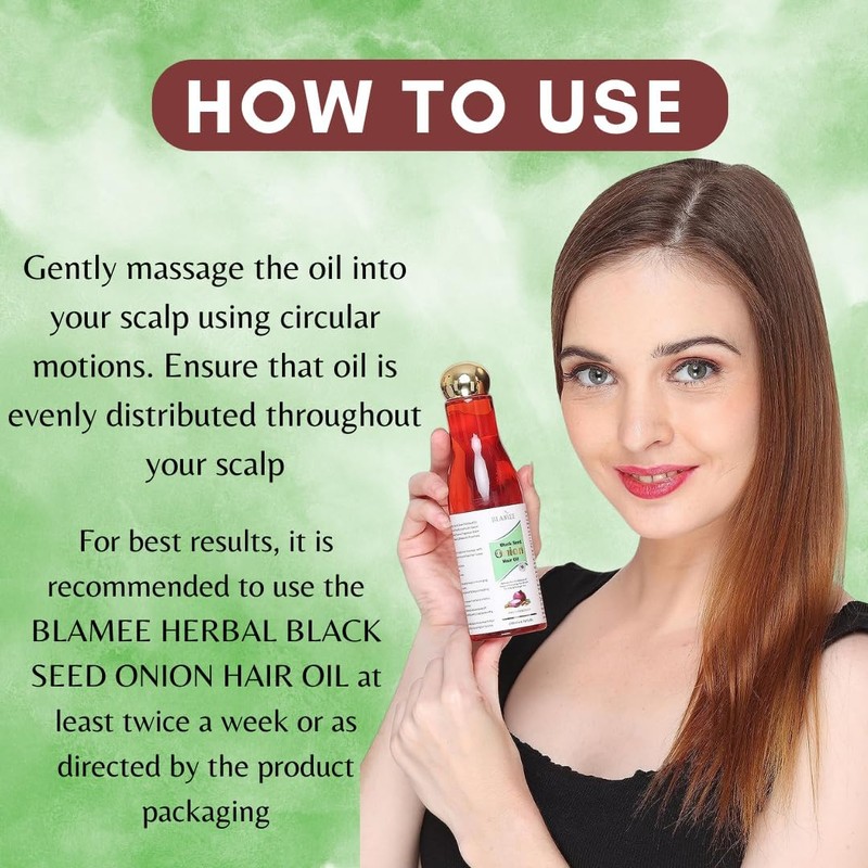 Generic Herbal Black Seed Onion Hair Oil For Men And