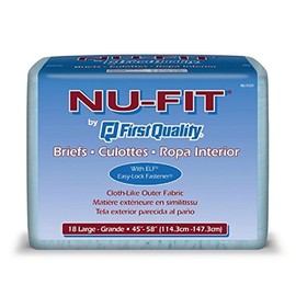 Prevail Nu-Fit Adult Diapers - Large 72/cs